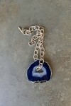 Agata Chain Necklaces Azul