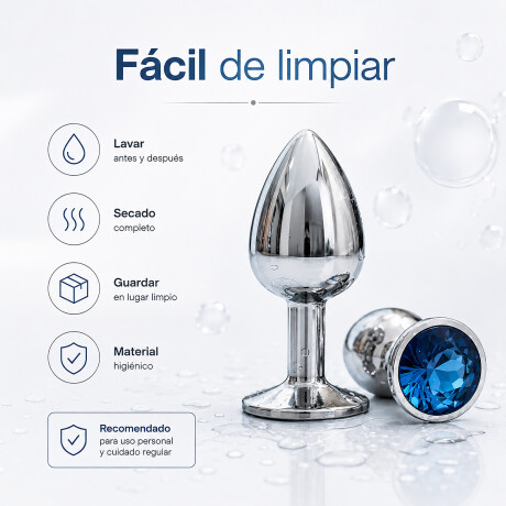 Combo Plug Dilatador + Gel Intimo Kit Zona Anal Medium