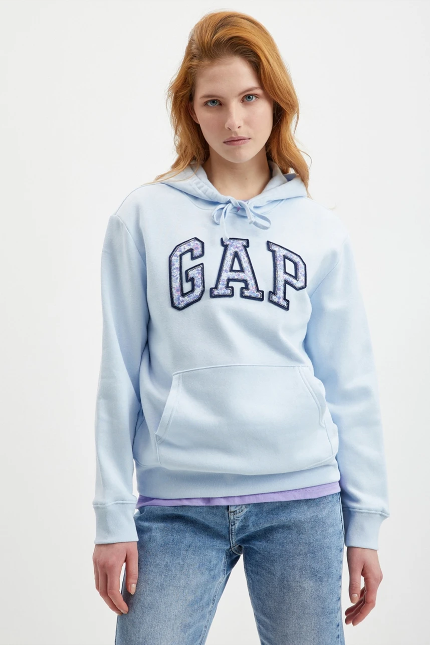 Canguro Logo Gap Mujer Light Blue Floral