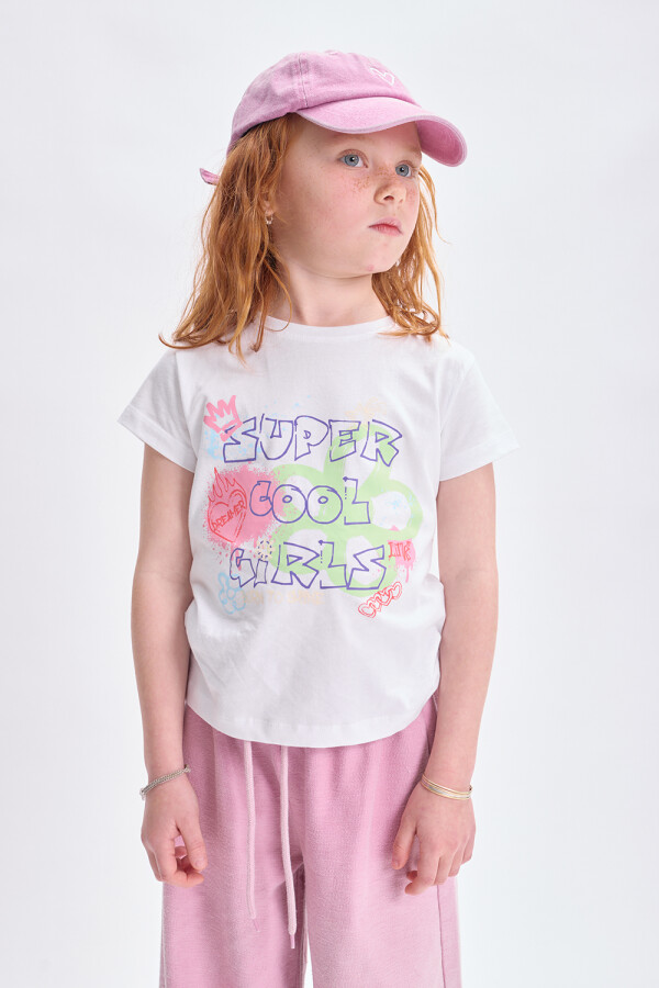 Remera estampa Grafitti Blanco