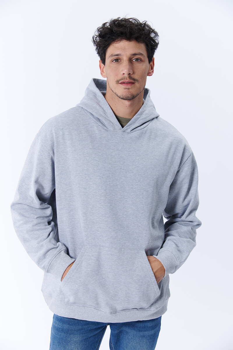 Canguro deportivo oversize - Gris Melange 