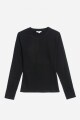 Remera cuello a la base NEGRO