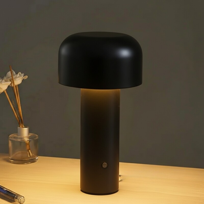 LAMPARA DE MESA RECARGABLE TULIPA Lampara De Mesa Recargable Tulipa Negra