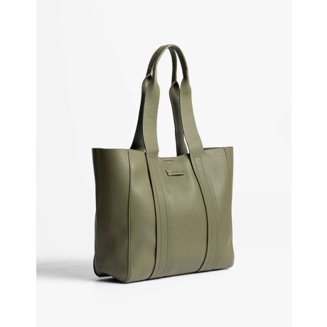 Shopper Con Doble Asa Verde Militar
