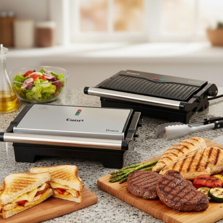 Sandwichera Grill Cuori Draco acero inox. V01