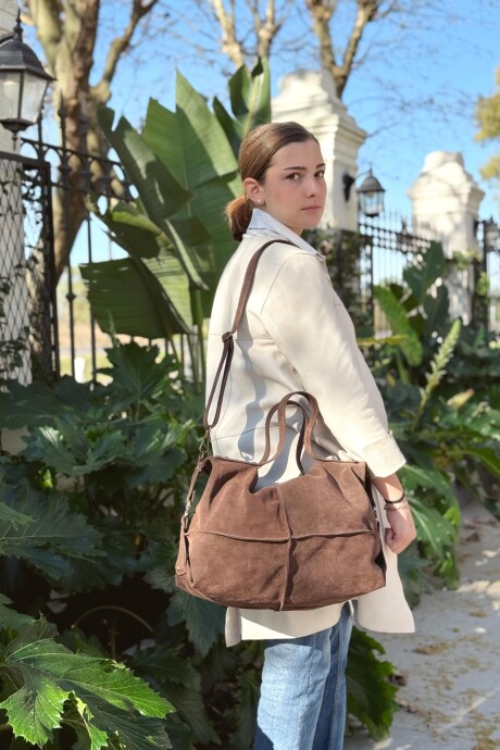 Bolso Rodeo Chocolate Gamuza