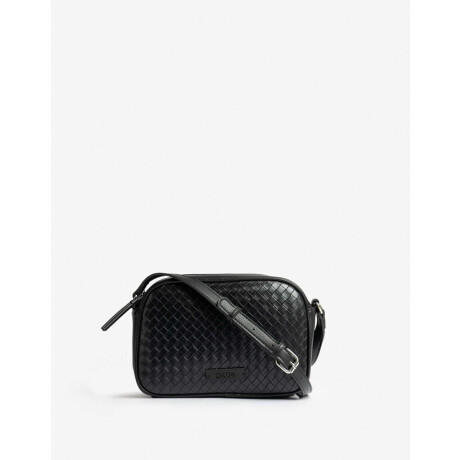 Bandolera Efecto Trenzada Negro