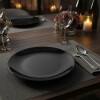 Plato postre Coup Black 21 cm OXFORD Plato postre Coup Black 21 cm OXFORD