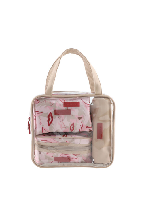 Set Necessaire Oreiro Beige
