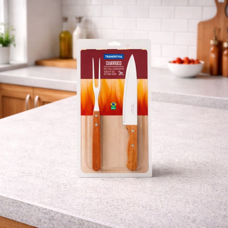 KIT ASADO TRAMONTINA 3 PIEZAS KIT ASADO TRAMONTINA 3 PIEZAS