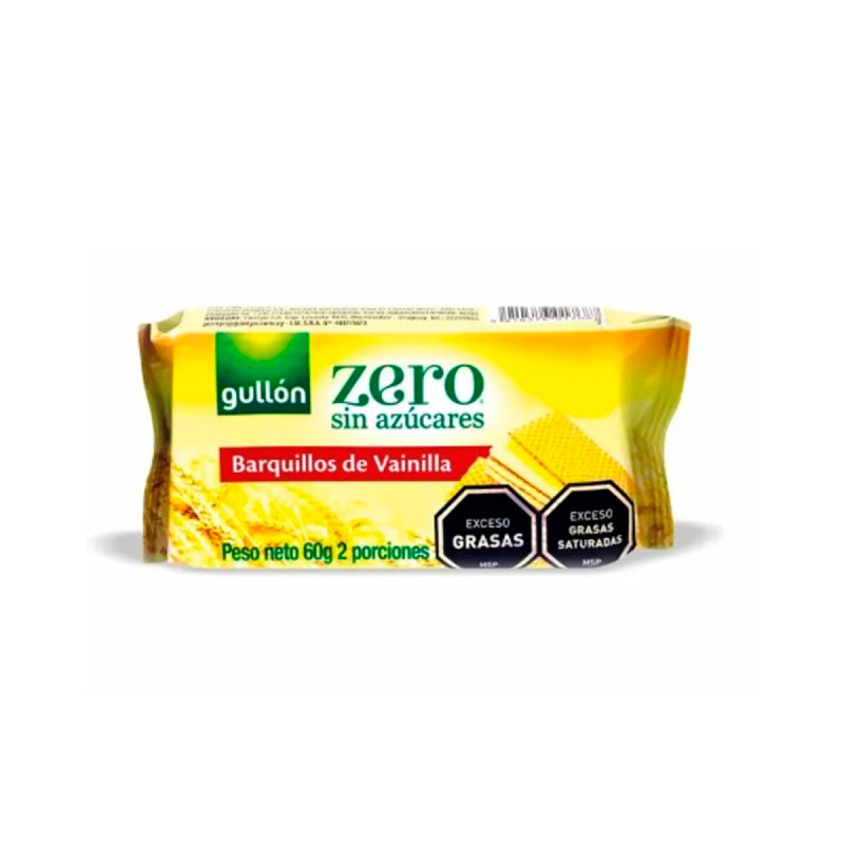 Galletas waffle vainilla s/azúcar Gullón 60g 