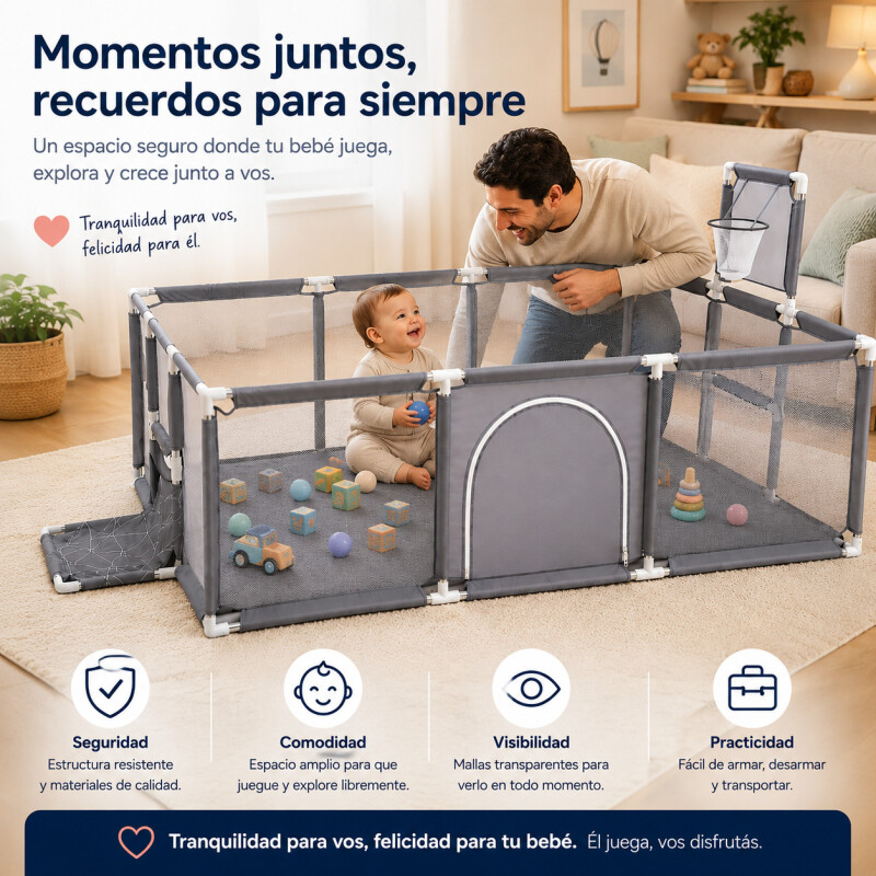 Corralito Seguridad Bebé Infantil Rectangular Corral Corralito Seguridad Bebé Infantil Rectangular Corral
