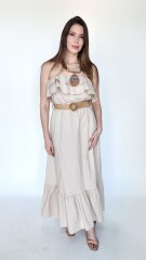 Vestido kurami Beige