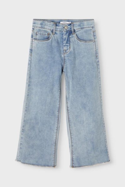 Jeans Wide Leg Light Blue Denim