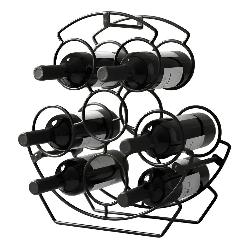 Soporte Metálico Para Botellas De Vino Soporte Metálico Para Botellas De Vino