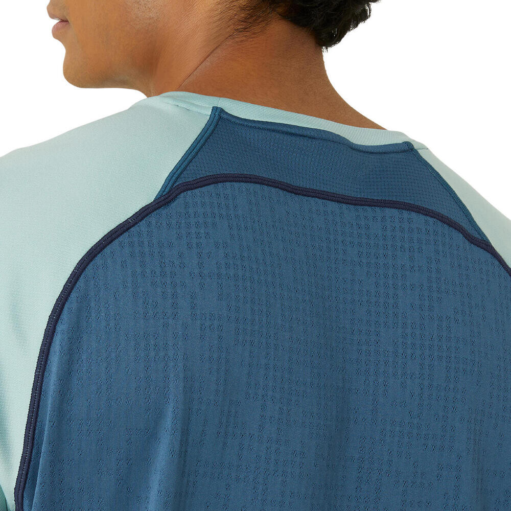 Actibreeze Panel Knit Short Sleeve Top - Hombre Light Celadon