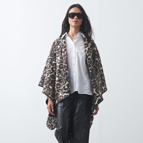 PONCHO DOLMADES Animal Print