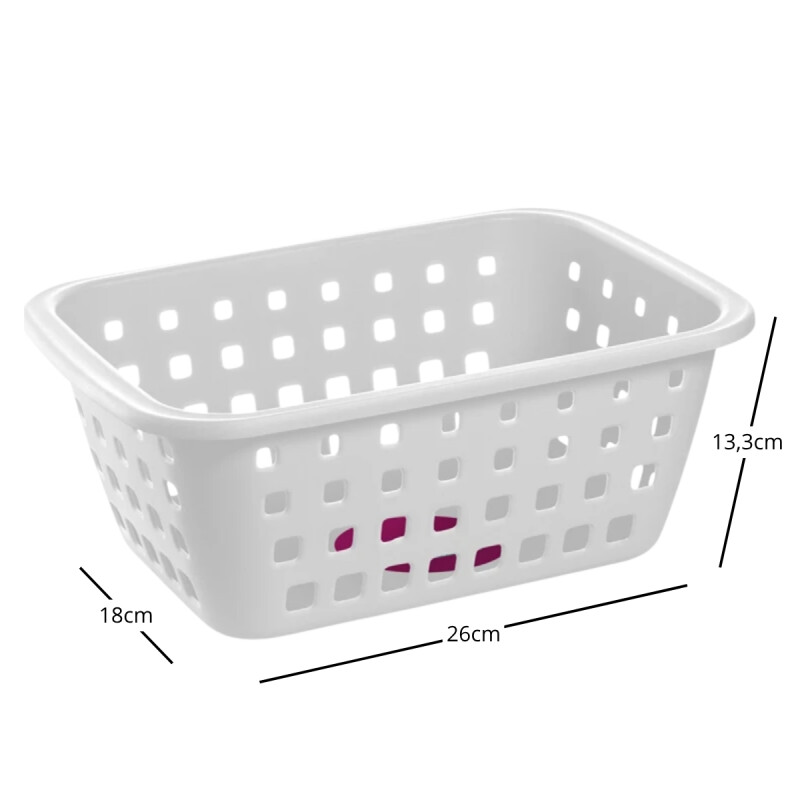 Cesto mediano 3 lts BLANCO