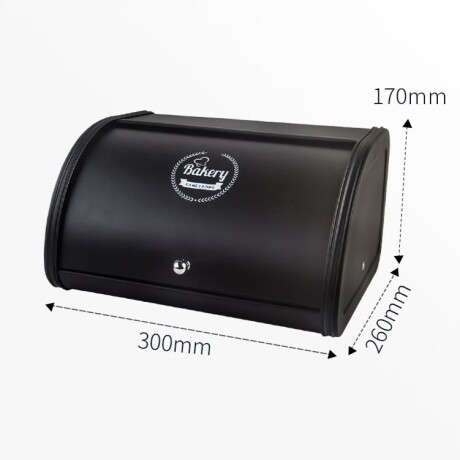 Panera Metálica Bakery Negra Largo 30cm x Ancho 26cm x Alto 17cm Panera Metálica Bakery Negra Largo 30cm x Ancho 26cm x Alto 17cm