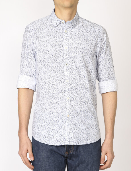 Camisa Harry Blanco/azul