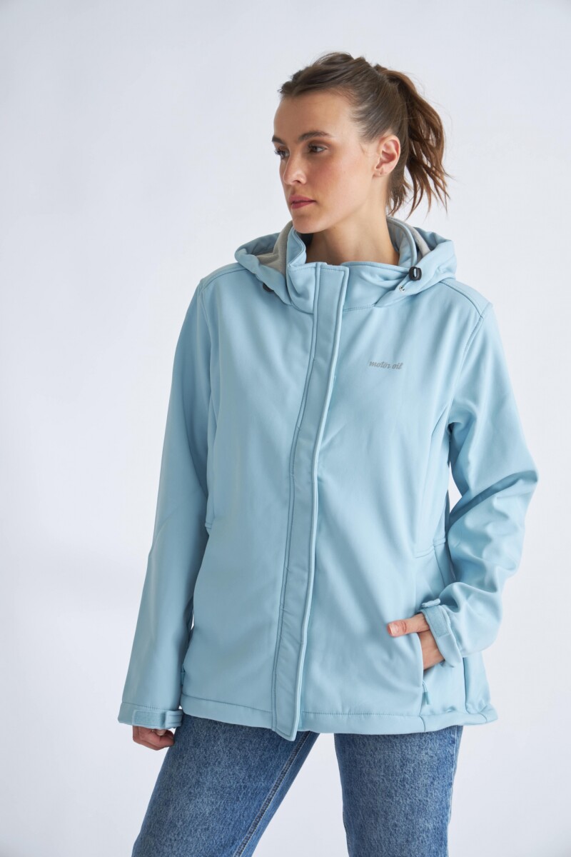 Campera Neopreno Dama - Celeste 