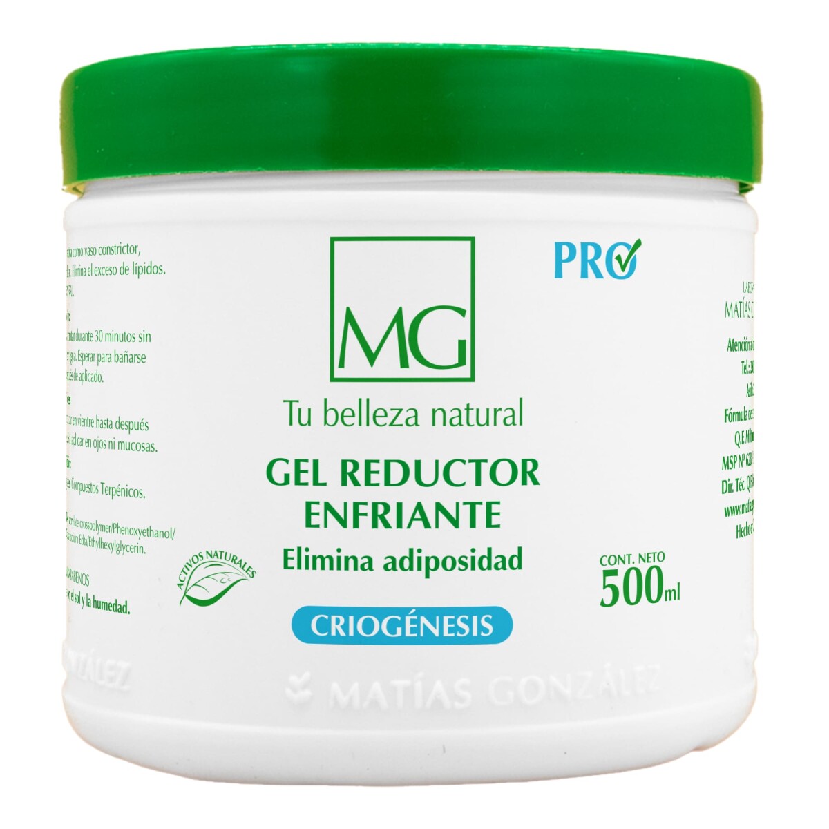 Gel Reductor Enfriante (500cc) 