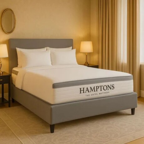 Sommier Plaza Y Media Hamptons Rhodium Gris