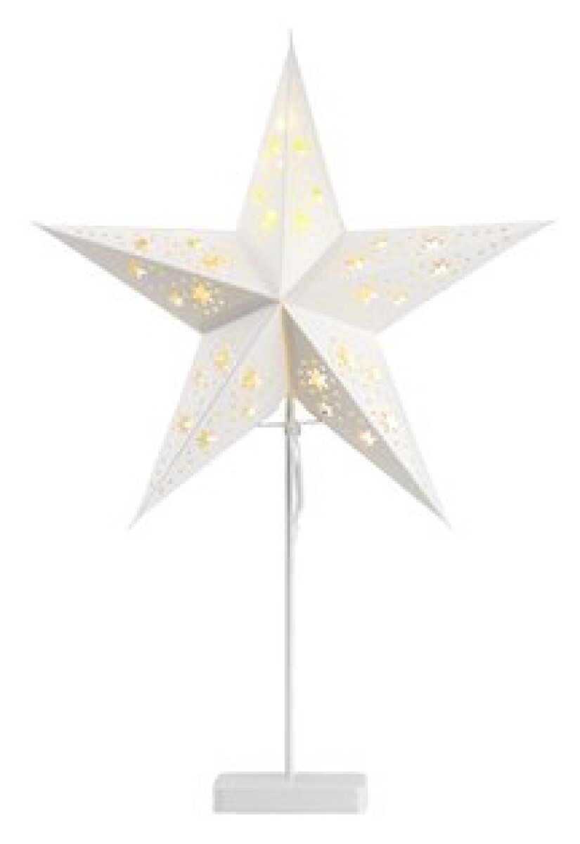 Estrella navideña GULDTOP Ø43x66 cm blanco 