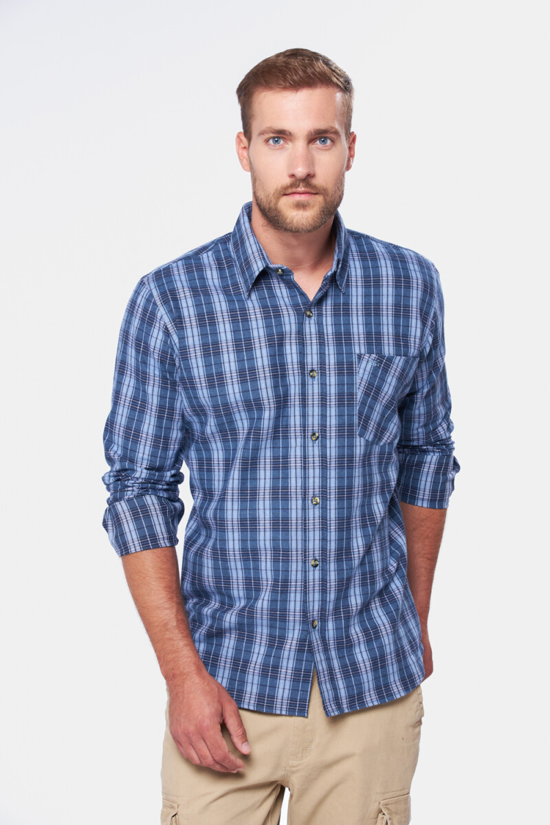 CAMISA DE VIYELA A CUADROS - Unico 