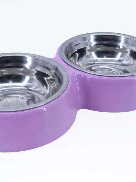 PLATO DOBLE ACERO VIOLETA