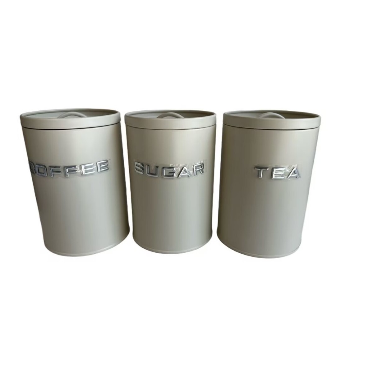 SET 3 RECIPIENTES AZU/TE/CAFÉ C/ASA 11x16CM BEIGE 