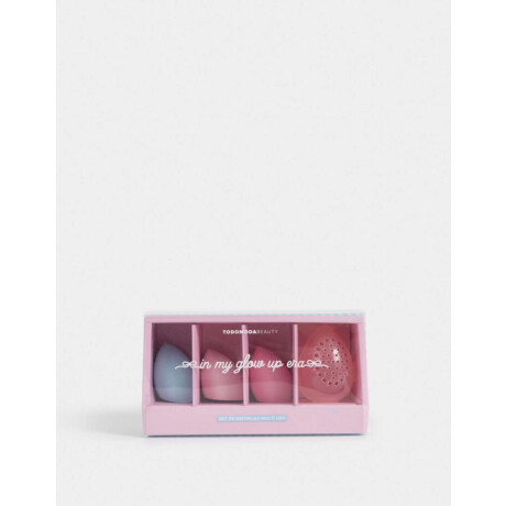 Set De Esponjas De Maquillaje Con Case Combinacion Multicolor
