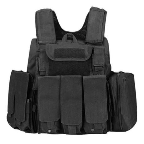 Chaleco Táctico Negro Ajustable Arye Gris/Negro