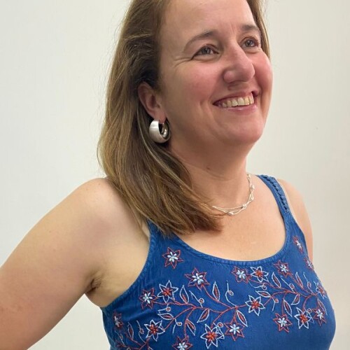 Vestido Jean Flowers Jean