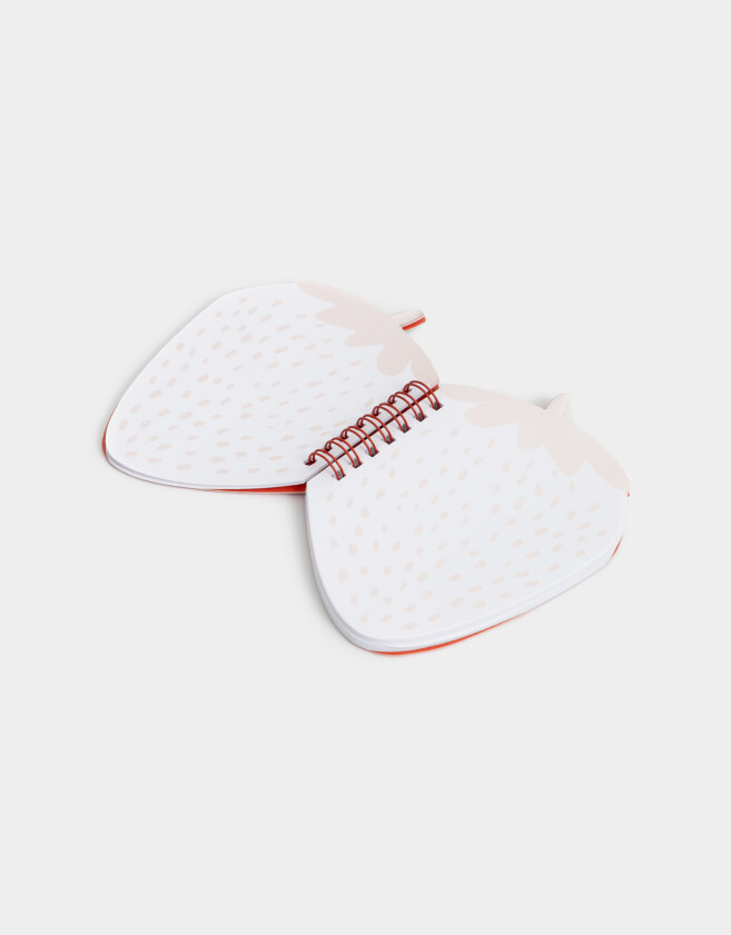 Anotadores Cuadernos y Memos Foodie Memo Anotador Frutilla - Rosa Claro
