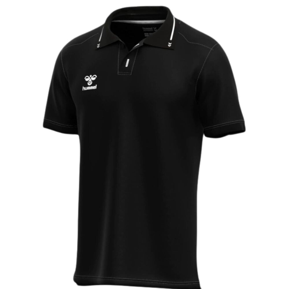 REMERA CHOMBA PIQUE NEGRA