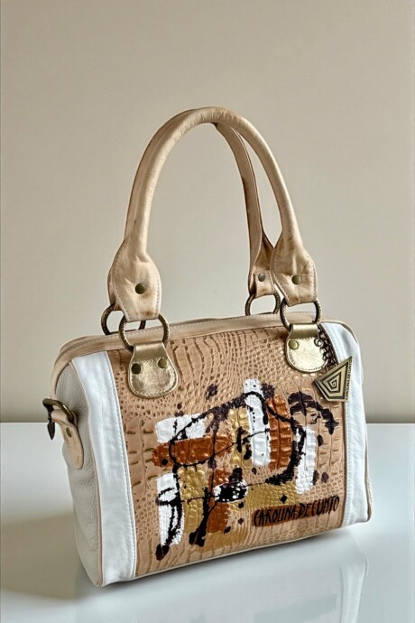 Bolso Kanda Natu Y Crocco Con Arte Bolso Kanda Natu Y Crocco Con Arte