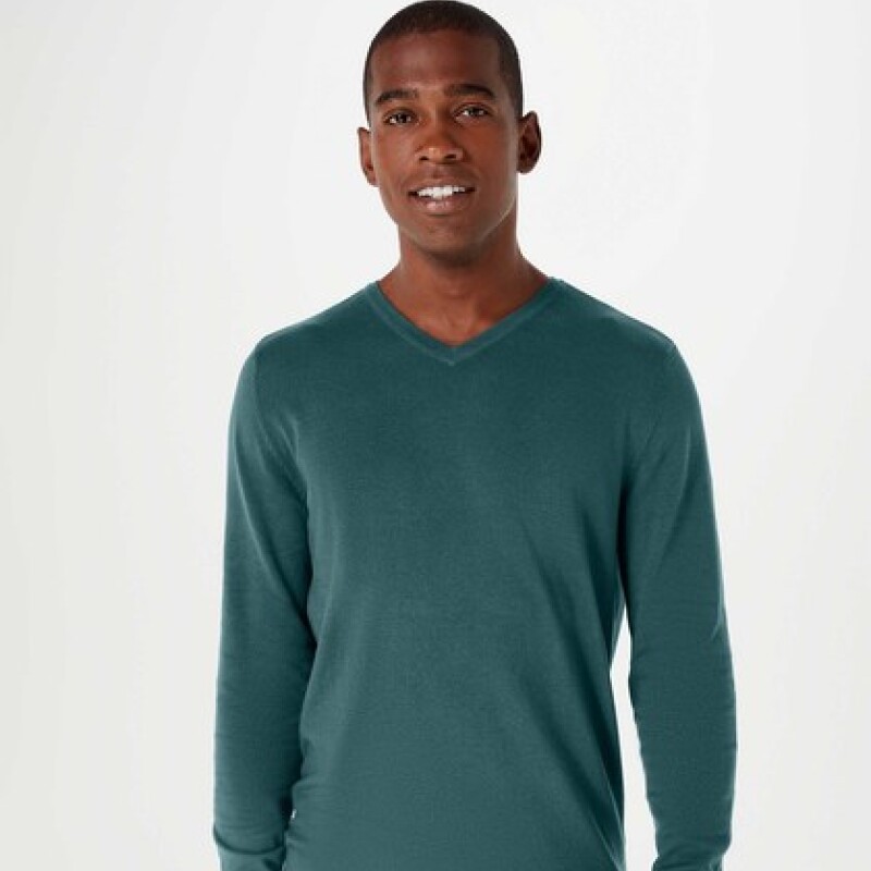 BLUSAO MASCULINO ADULTO (SWEATER) VERDE MEDIO