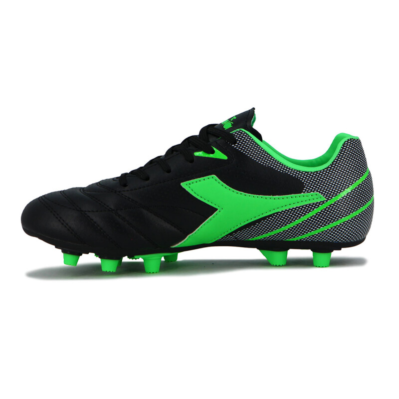 Zapato Futbol Tifosi Diadora Md Negro-verde Fluo