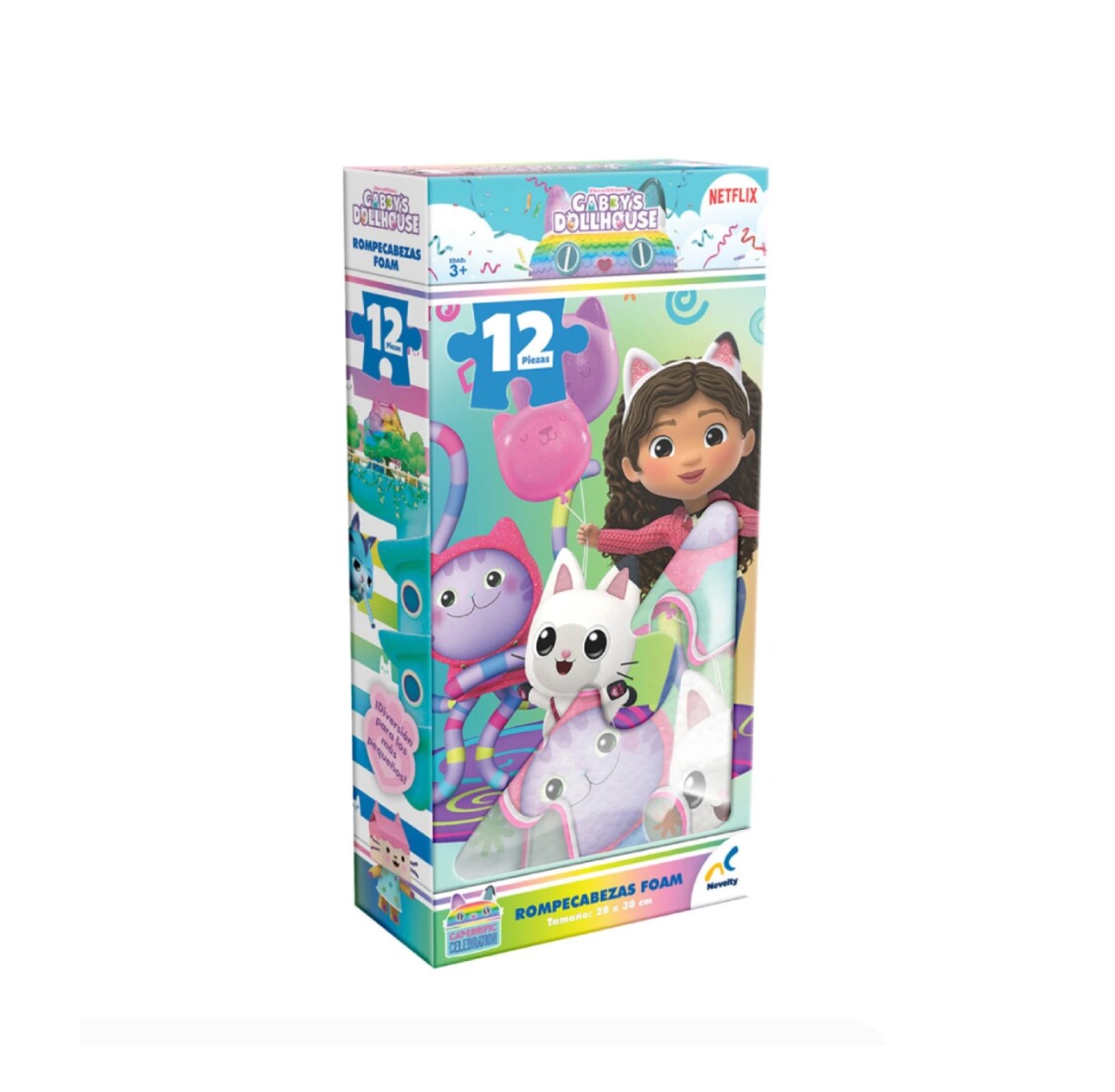 Puzzle Foam 12 Piezas Gabbys Dollhouse Novelty 