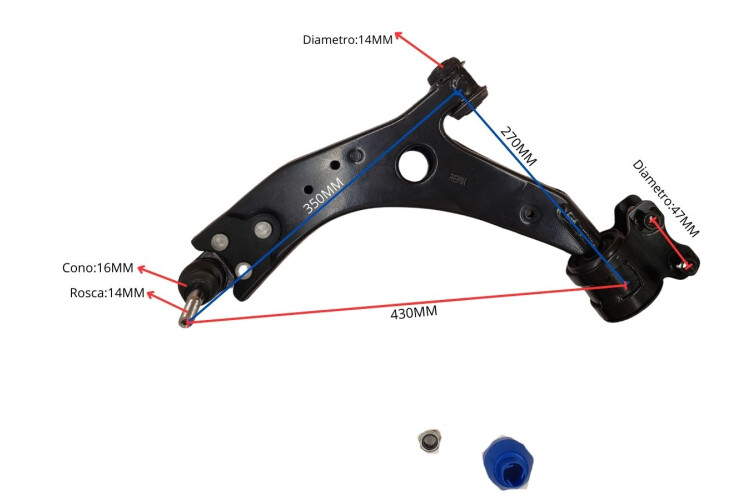 Parilla De Suspension Delantera Ford Focus 05-12 Izq Parilla De Suspension Delantera Ford Focus 05-12 Izq