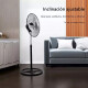 Ventilador De Metal Pie Negro Negro