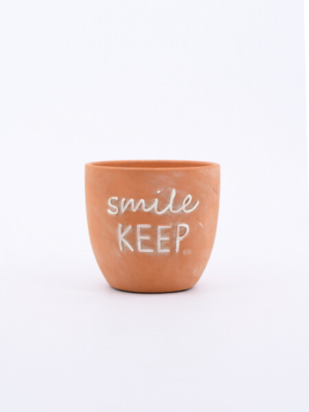 MACETA SMILE NARANJA