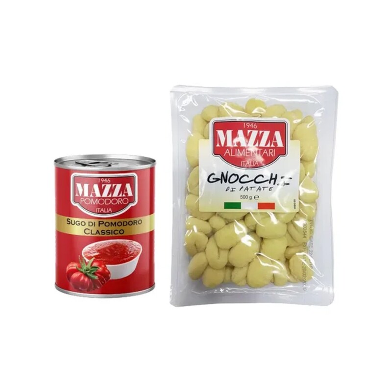 ÑOQUIS MAZZA + LATA TOMATE 400G ñoquis Mazza + Lata Tomate 400g