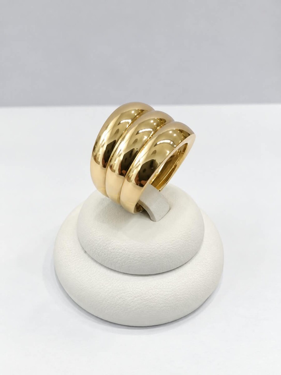 Anillo triple Oro 9 Kt 