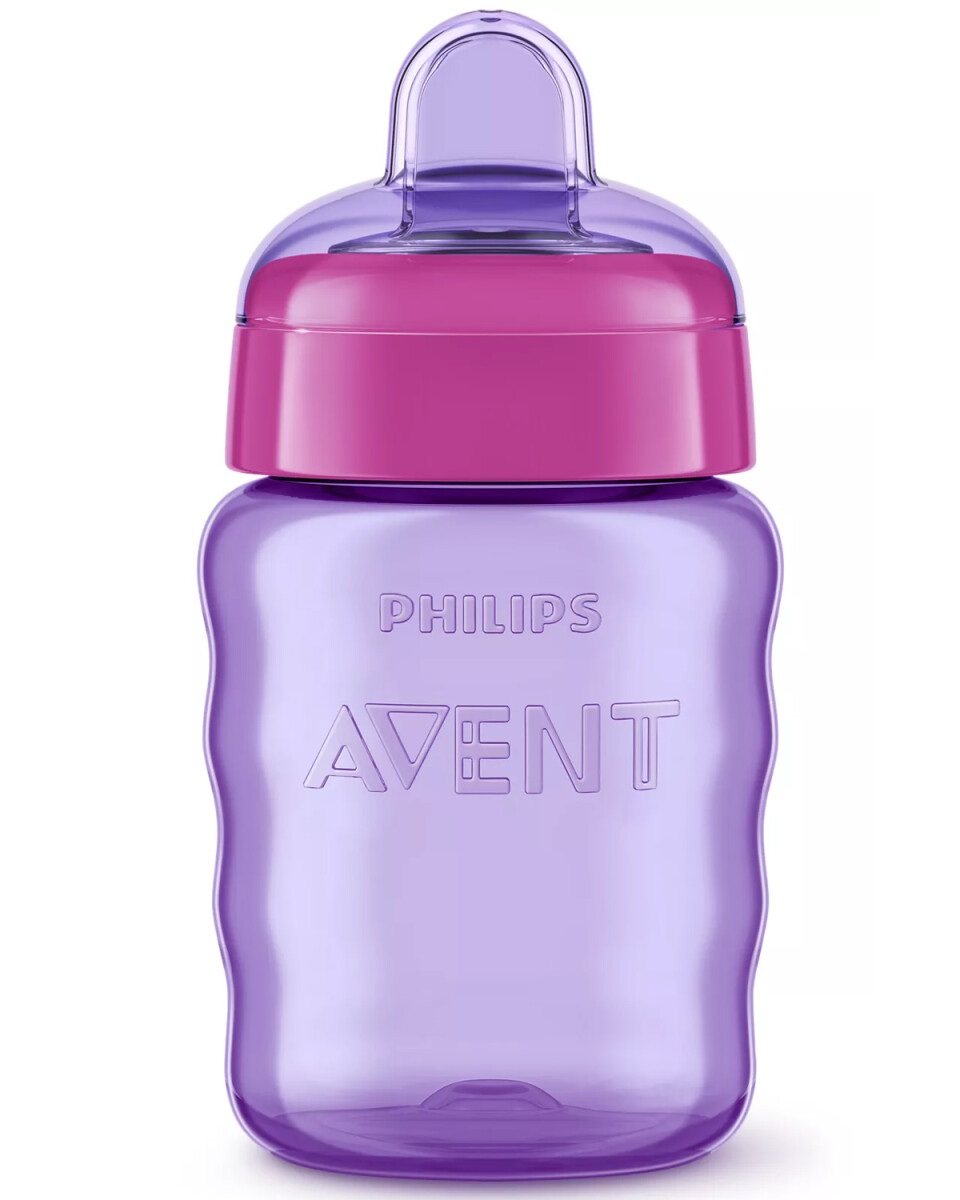 Vaso Easy Sip con boquilla Philips Avent 260ml +9 meses - Violeta 