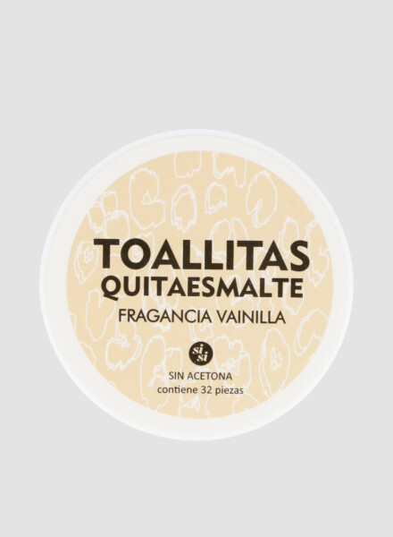 Toallitas quita esmalte Vainilla