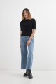 Sweater cuello bote NEGRO
