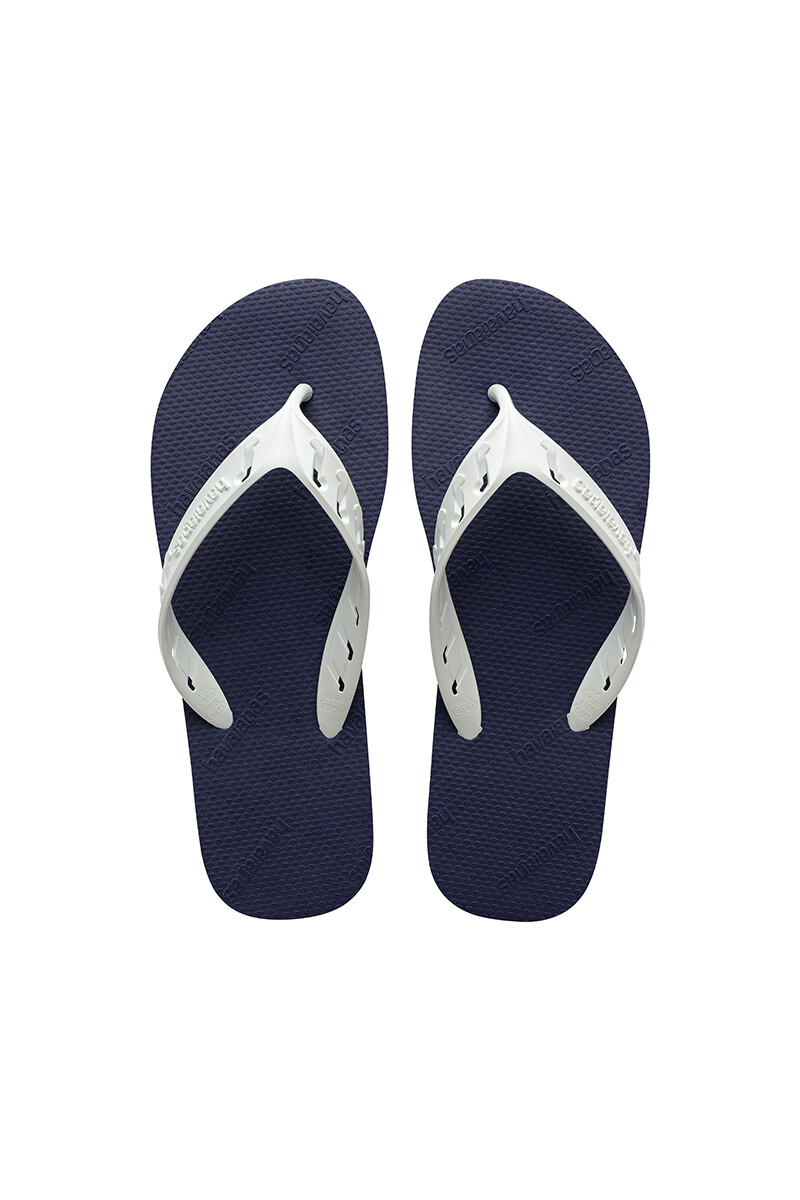 Chancletas Havaianas - Azul y Blanco 
