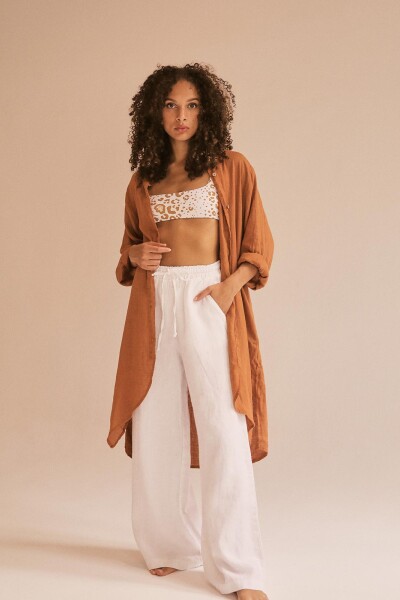 LONG SHIRT Camel
